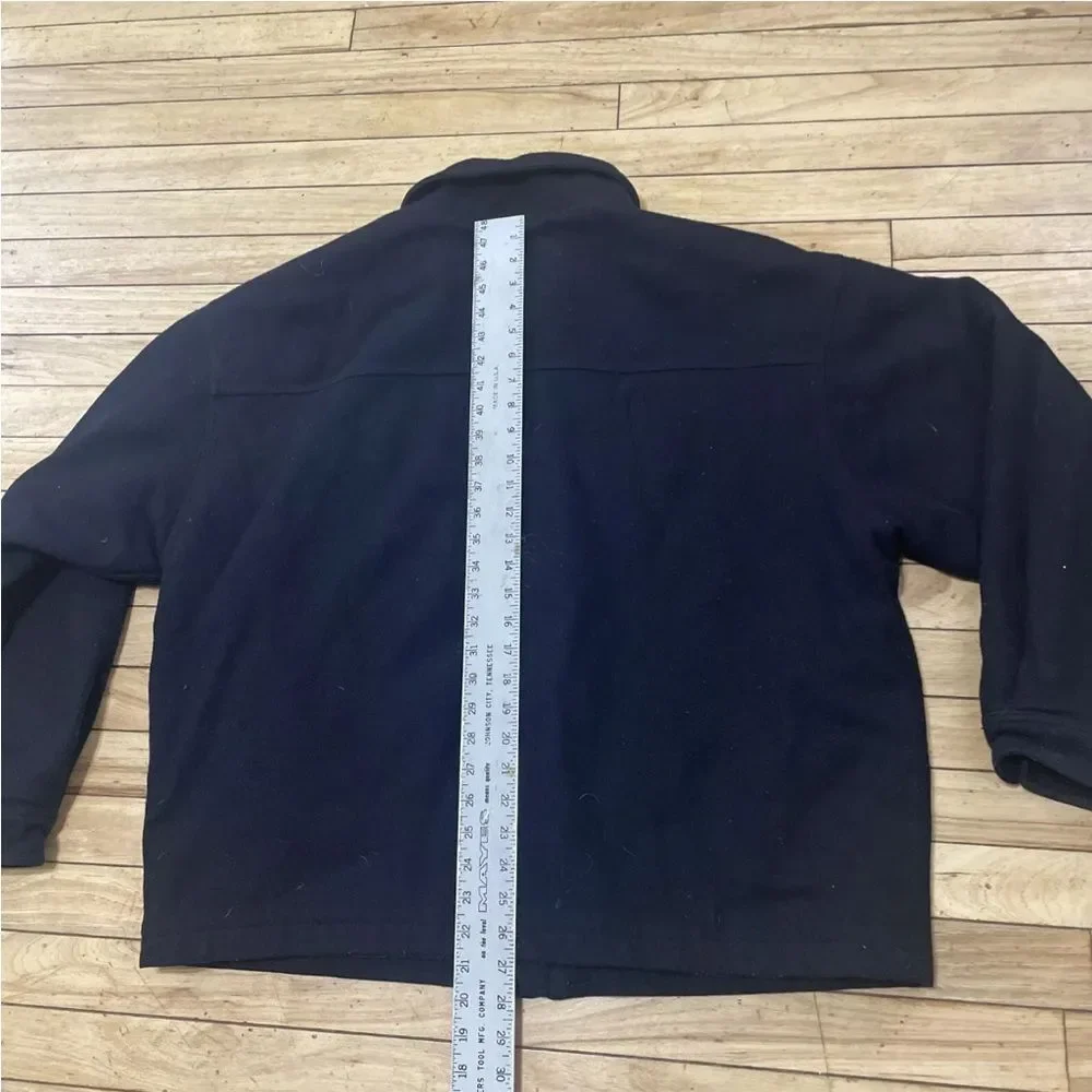 Abercrombie & Fitch Mens XL Gray Full Zip Long Sleeve Heavy Wool Blend Jacket XL